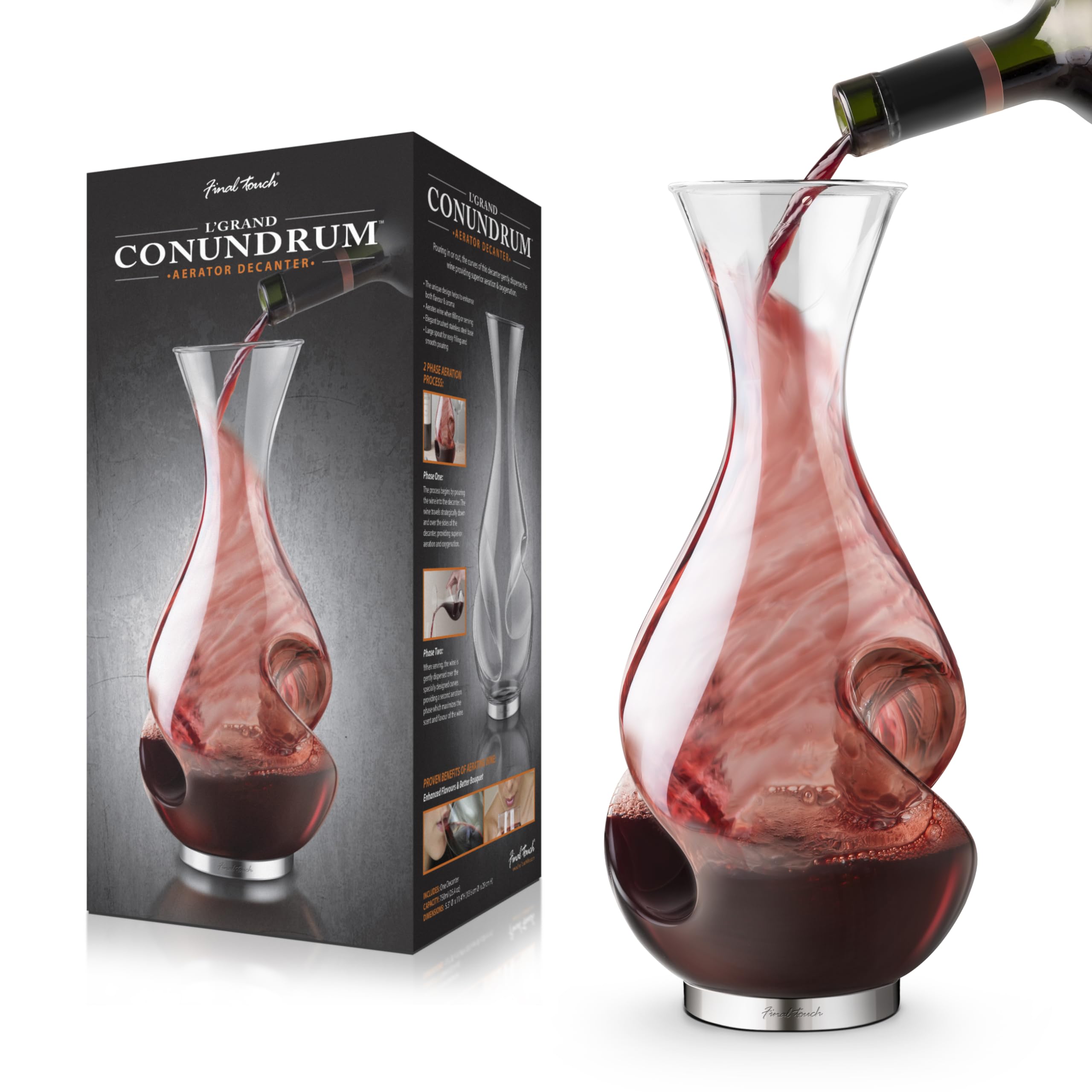 Amazon.com | Final Touch L'Grand Conundrum Aerator Wine